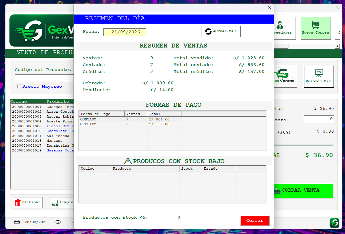 Punto de Venta e Inventario GexVenta - Free