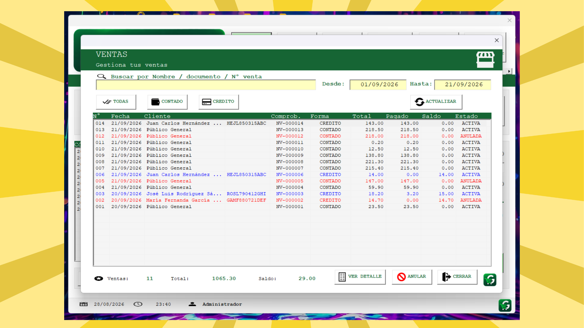 Punto de Venta e Inventario GexVenta PRO