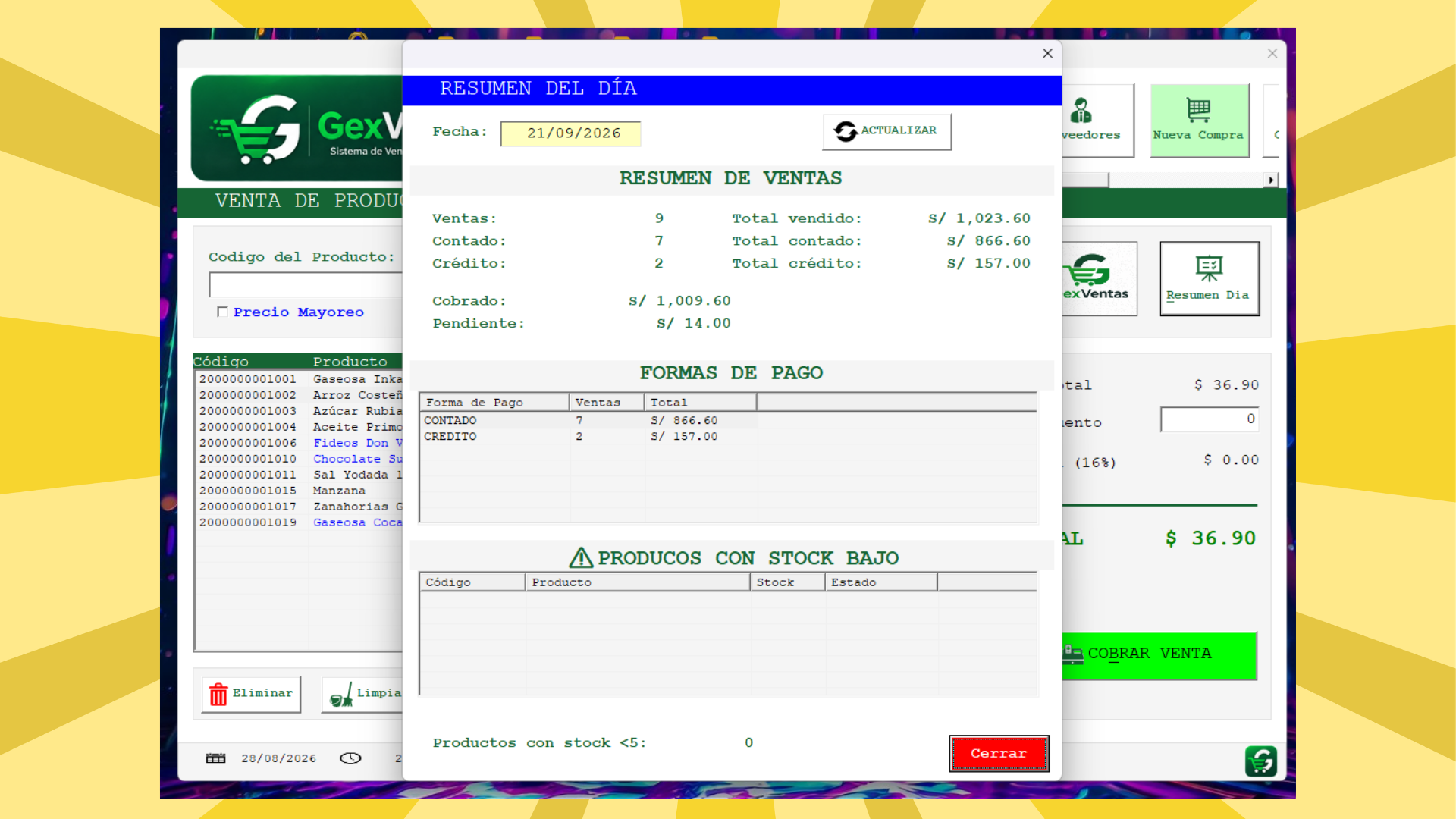 Punto de Venta e Inventario GexVenta PRO