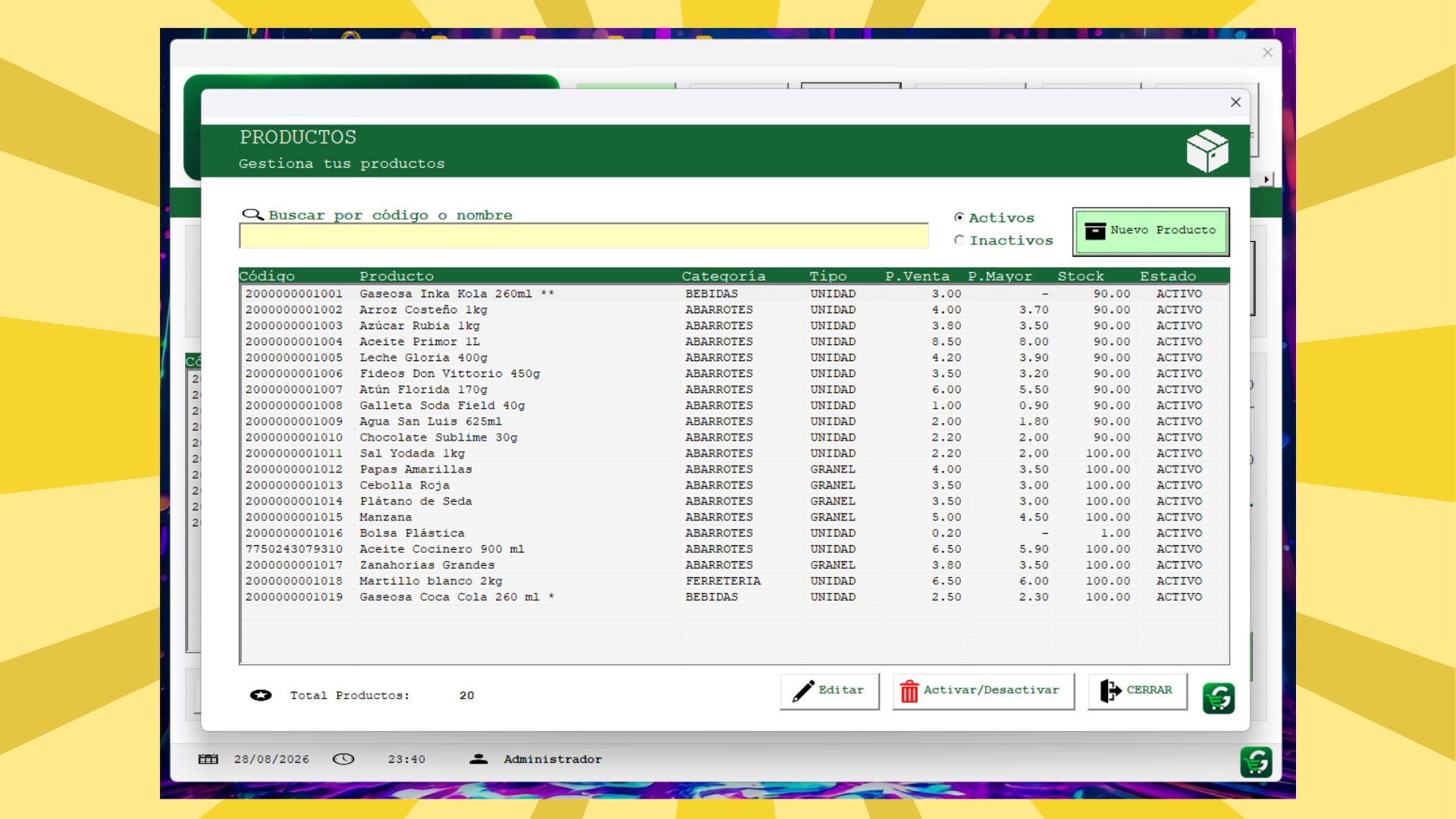 Punto de Venta e Inventario GexVenta PRO