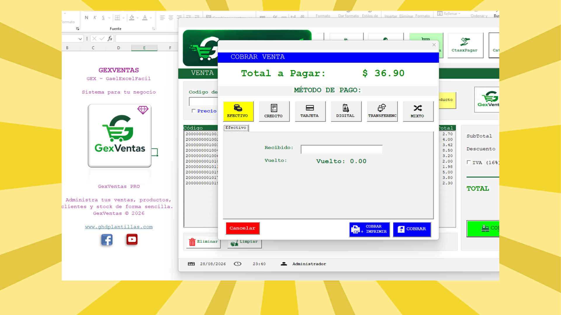 Punto de Venta e Inventario GexVenta PRO