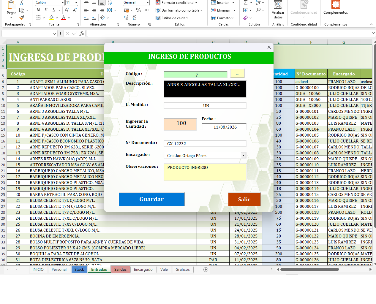 Control de Inventario Avanzado Ver.1